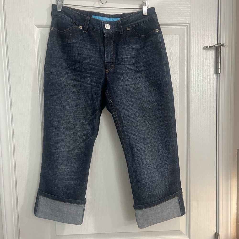 Escada Sport Denim Capri Pants Sz 40